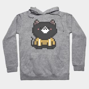 Pixel Quiet Black White Diamond Cat 69 Hoodie